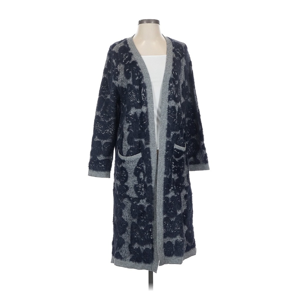 Anatomie Zendaya Python Knit Longline Cardigan Sweater L